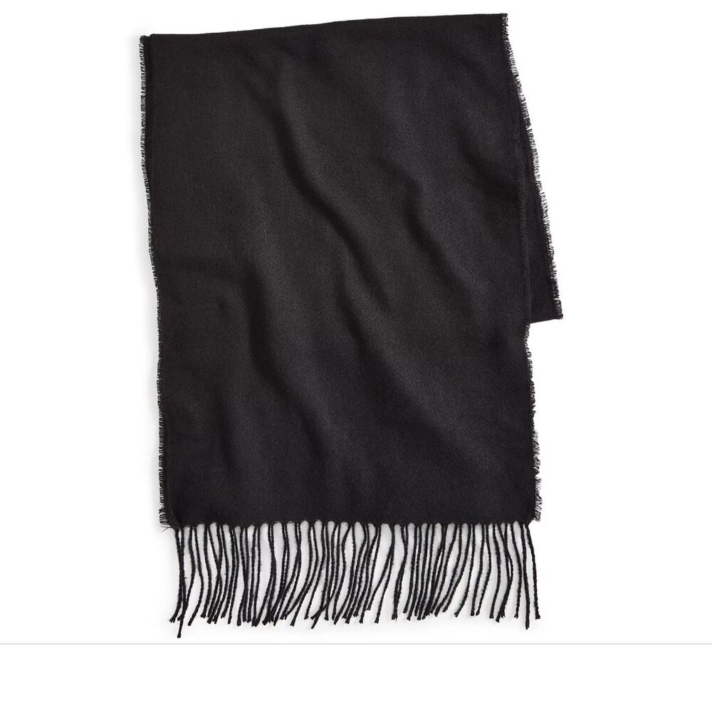 Style & Co Fringe Detail Solid Soft Wrap